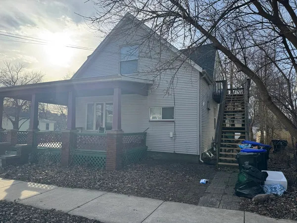 a backyard of a house