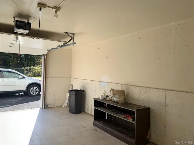 a view of a car garage