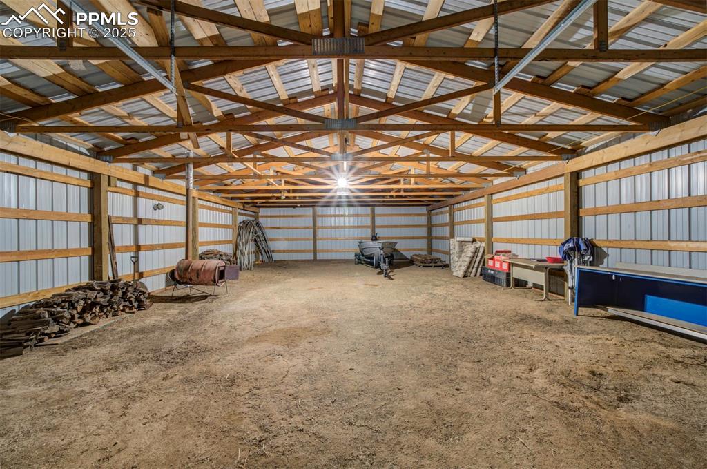 33455 Fossinger Road Yoder, CO 80864 - Photo 3 of 29 a view of a garage with furniture