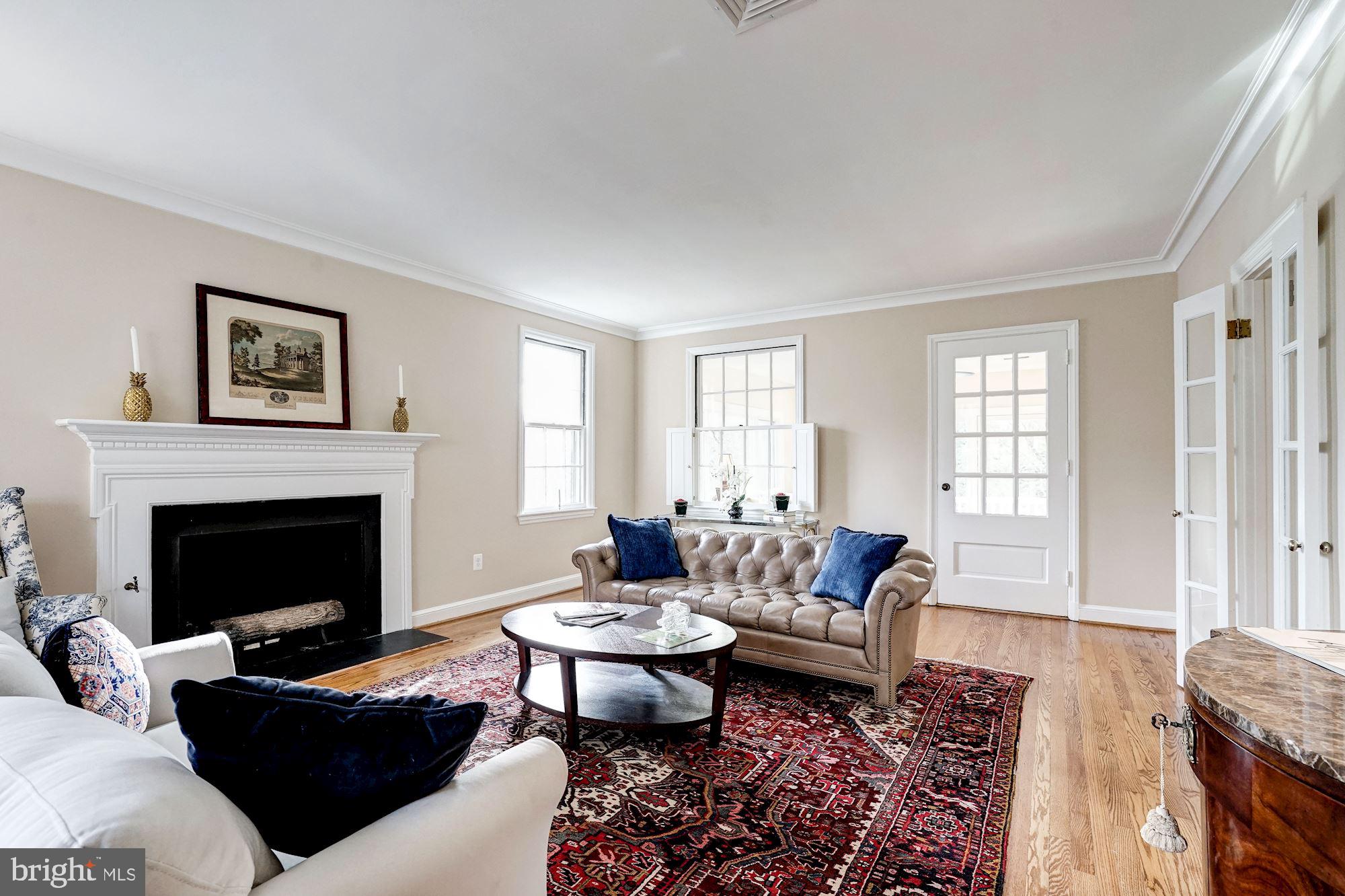1915 Windsor Road Alexandria, VA 22307 - Photo 3 of 51 Living Room with Gas Fireplace