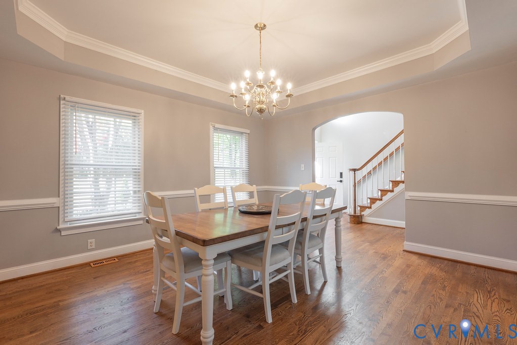 15438 West Patrick Henry Road Montpelier, VA 23192 - Photo 10 of 45 a view of a dining room with furniture window and wooden floor