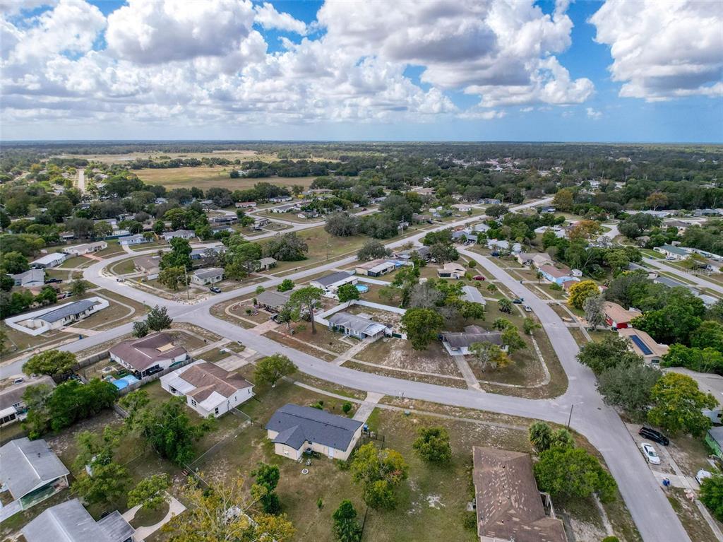 9381 Marler Road Spring Hill, FL 34608 - Photo 47 of 52 an aerial view of residential house with outdoor space