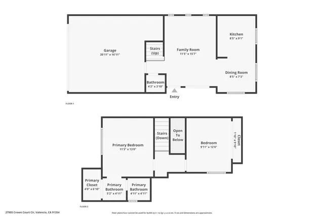 an aerial view of a house with outdoor space