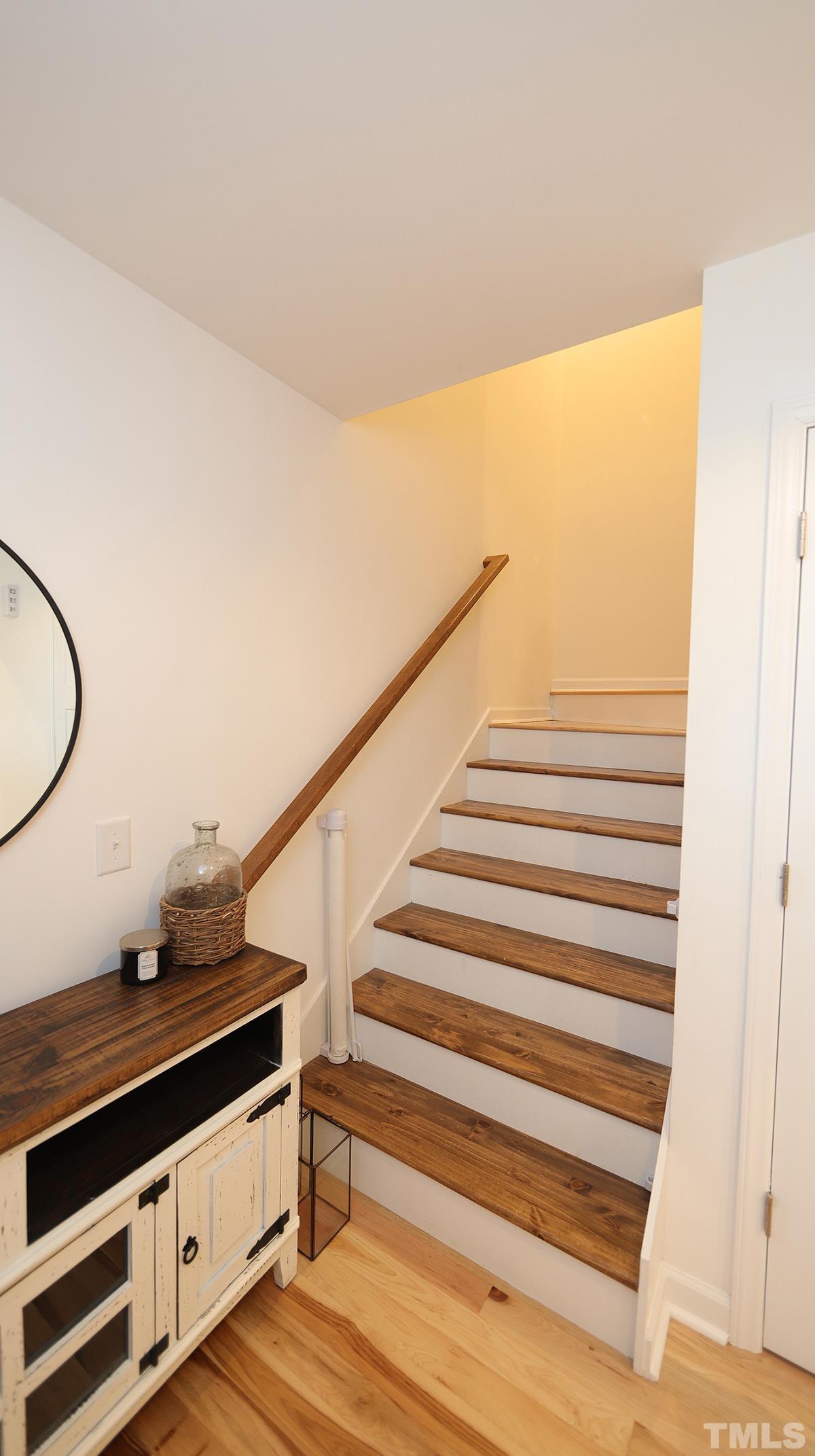 5000 West Pool Road Rougemont, NC 27572 - Photo 6 of 29 a view of entryway and hall with wooden floor