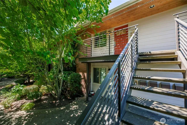 a view of outdoor space and deck