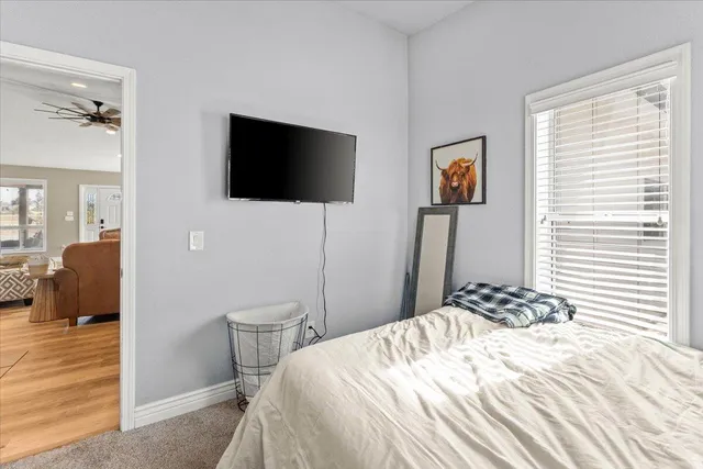 a view of a room with an empty space