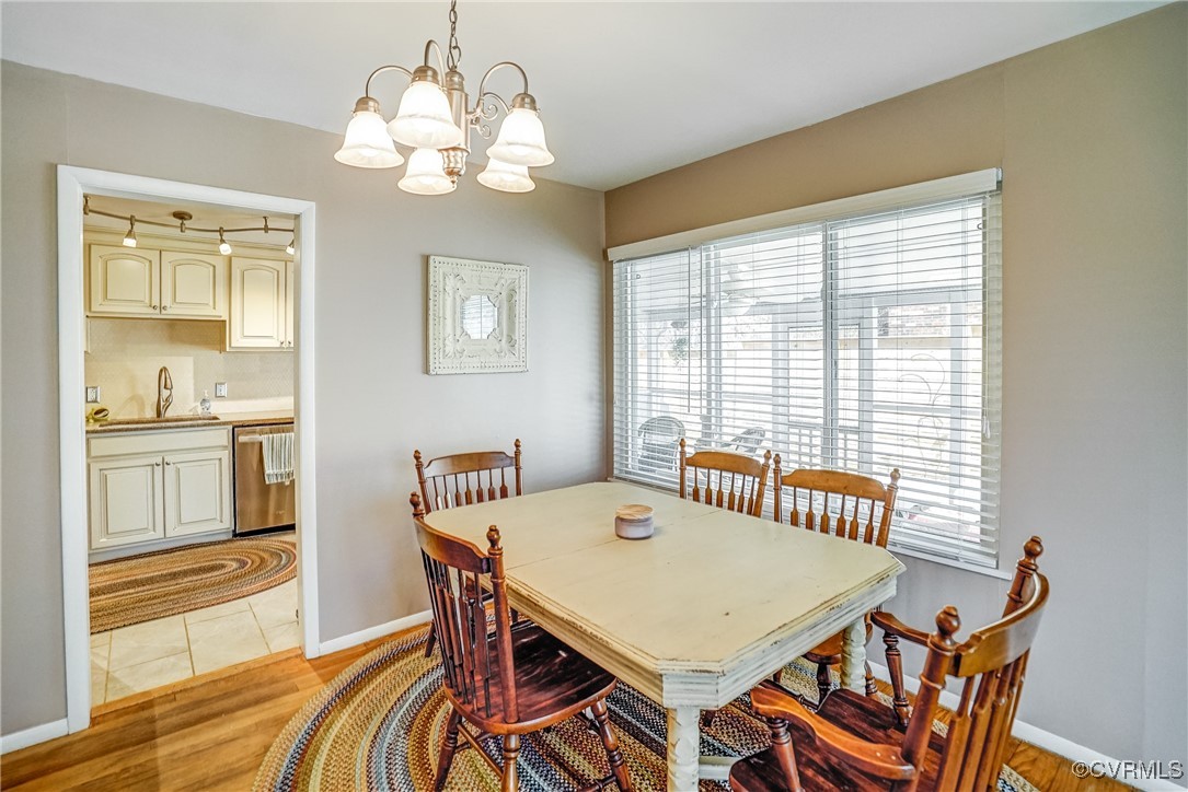 2124 Tarleton Drive Charlottesville, VA 22901 - Photo 13 of 45 a view of a dining room with furniture window and wooden floor