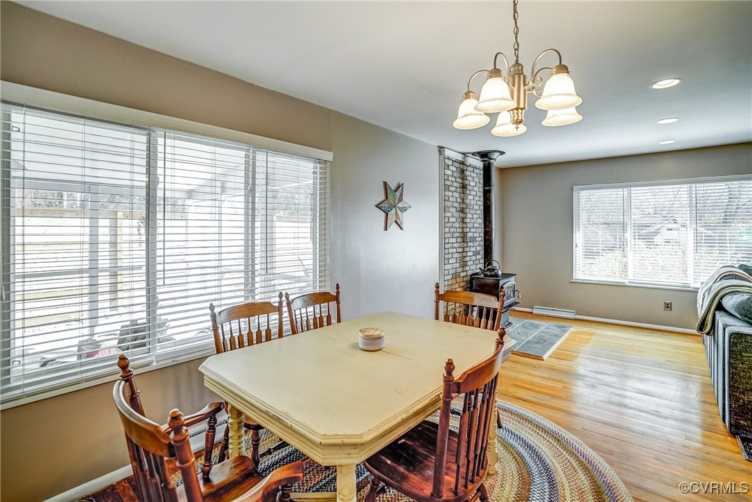 2124 Tarleton Drive Charlottesville, VA 22901 - Photo 14 of 45 a view of a dining room with furniture window and outside view