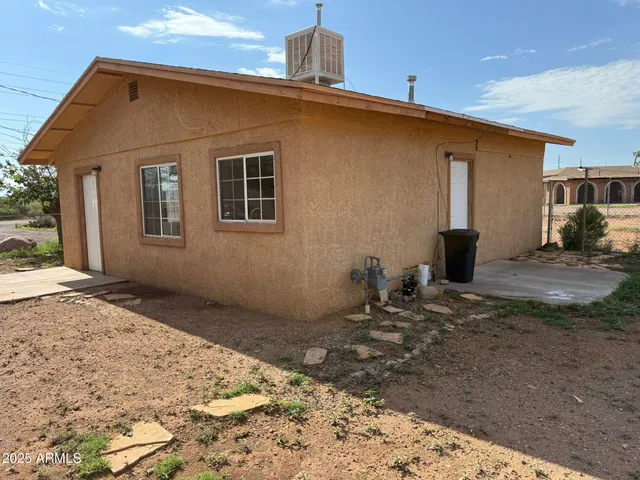 a backyard of a house