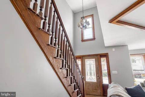 a view of livingroom with stairs