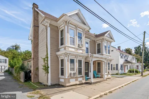 a front view of a building