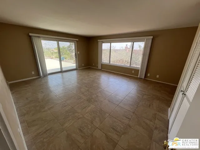 a view of an empty room