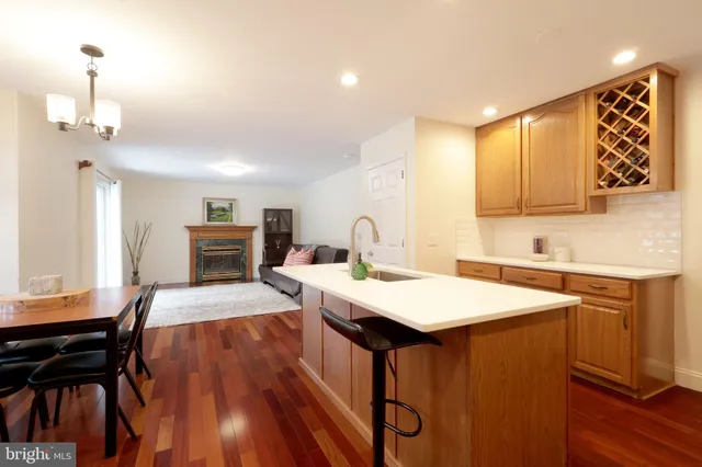 a view of an empty room with glass door