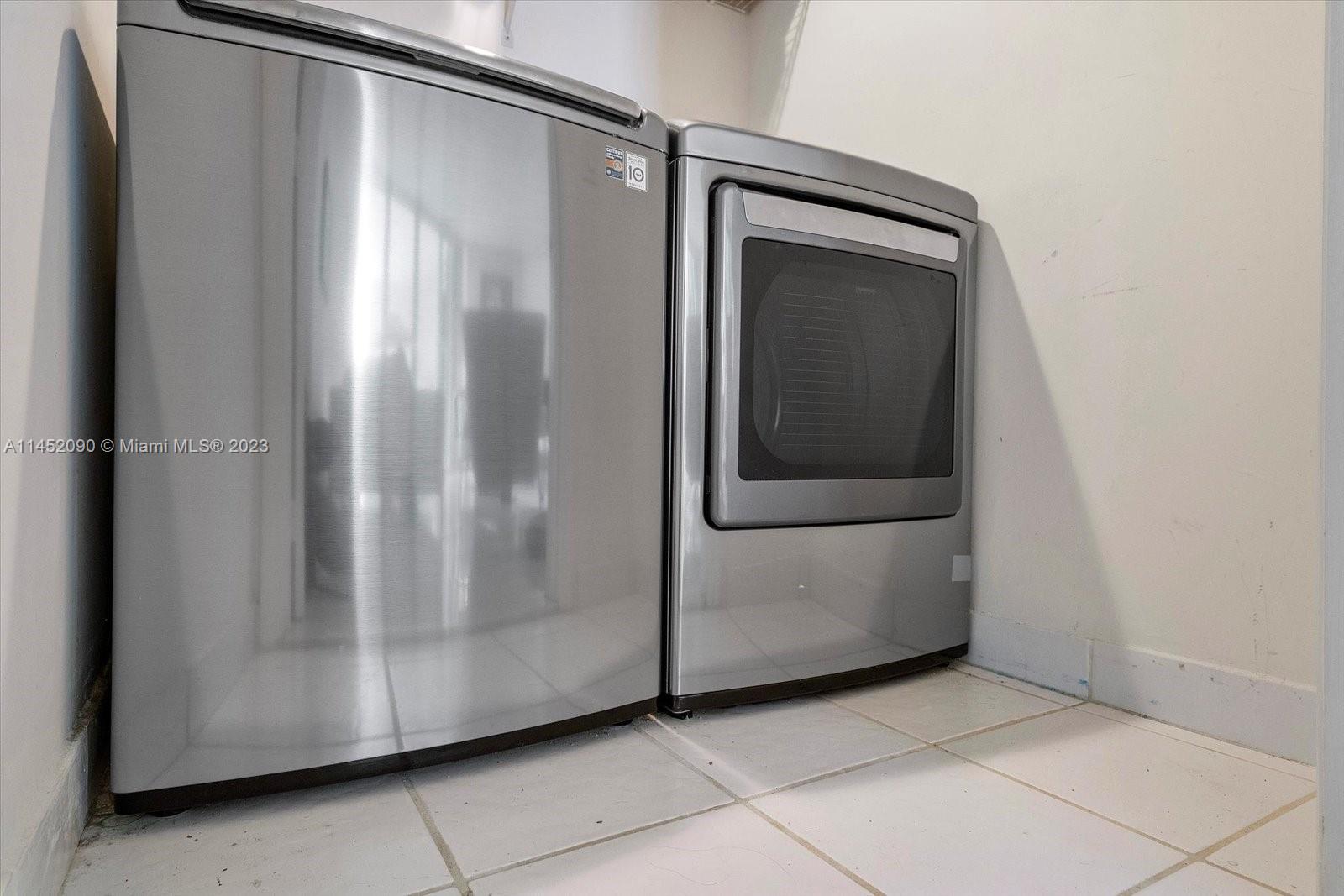 8925 Collins Avenue, Unit 9J Surfside, FL 33154 - Photo 31 of 41 a view of a utility room with washer and dryer