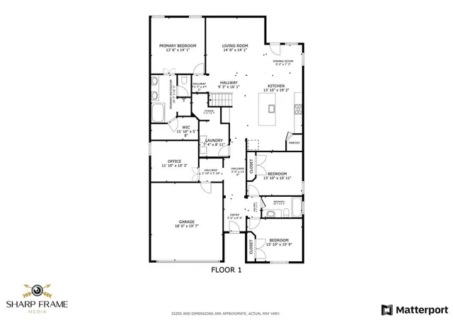 a picture of a floor plan