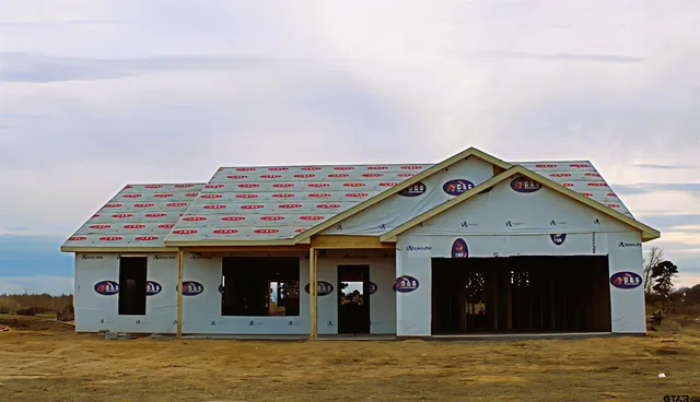 a view of a house with a porch