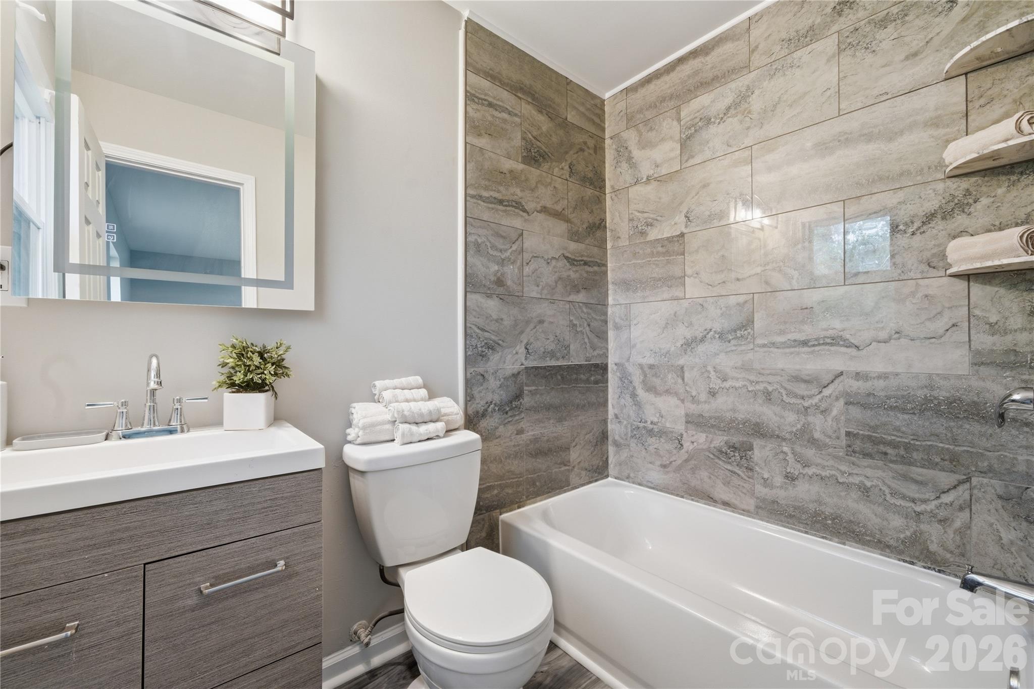 3285 Douglas Way Lane Lancaster, SC 29720 - Photo 16 of 44 a bathroom with a sink a toilet and shower