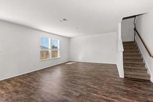 a room with a closet