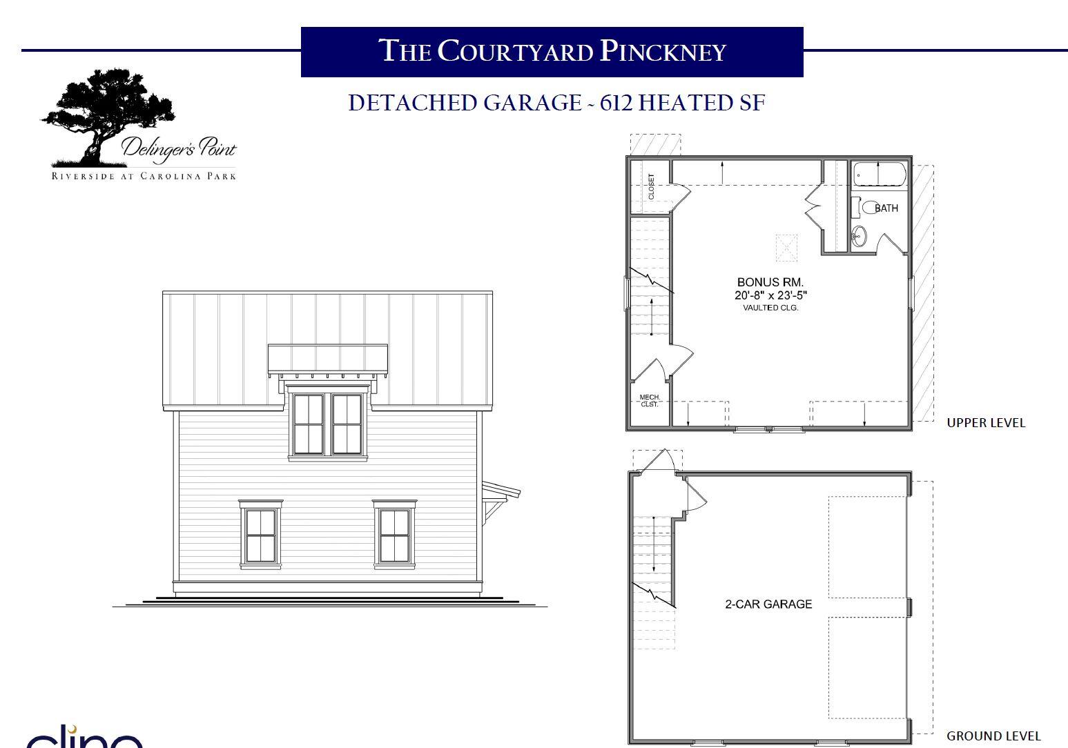3849 Delinger Drive Mount Pleasant, SC 29429 - Photo 2 of 64 Pinckney courtyard garage plan snip