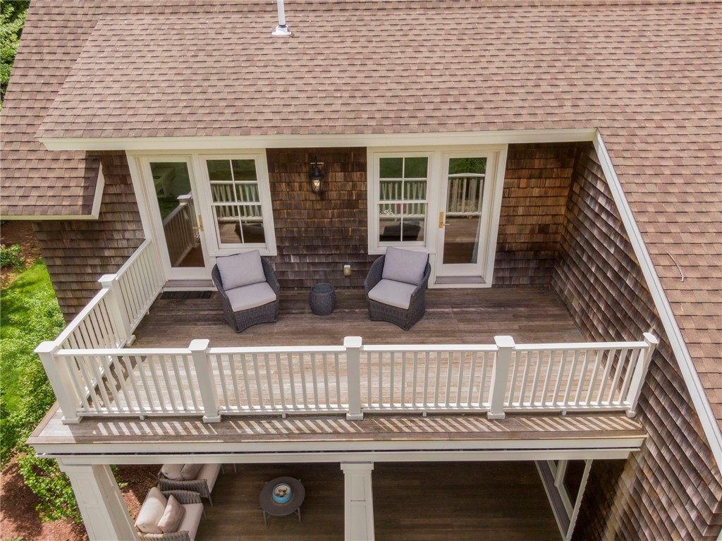 104 Ferry Road Bristol, RI 02809 - Photo 36 of 45 2nd Floor deck off quest suites overlooking back yard