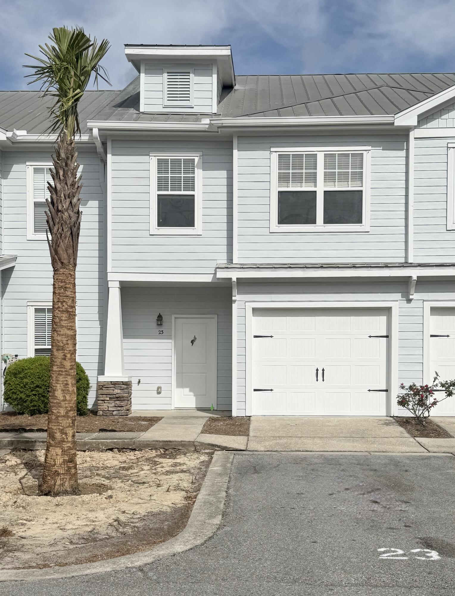 a view of a house with a outdoor space