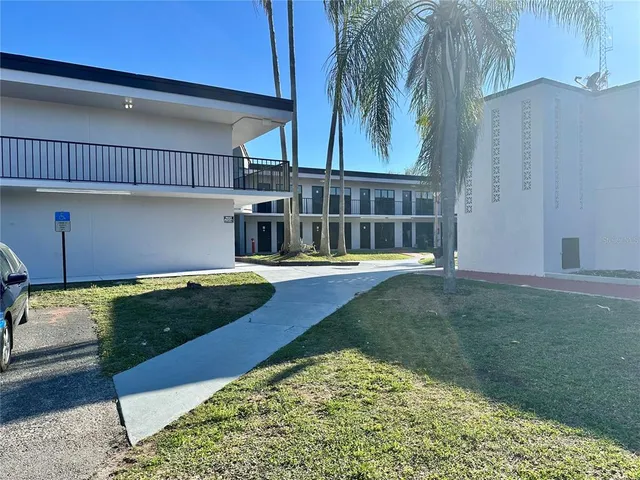 a view of a backyard with plants