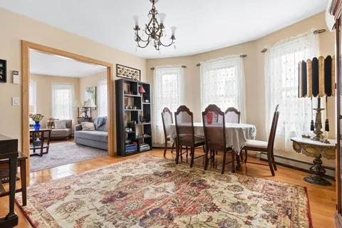 a view of a livingroom and dining room