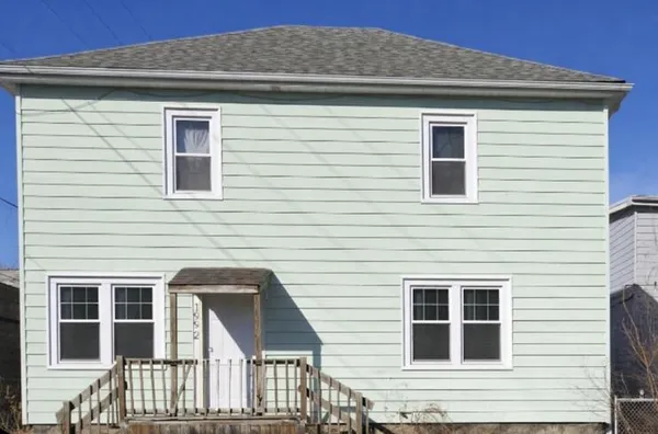 a front view of a house