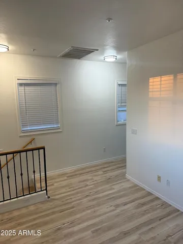 a view of a hallway with entryway