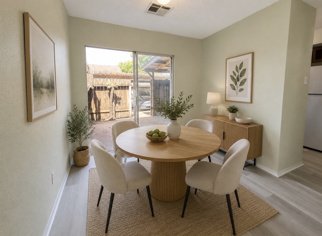 7789 Cook Road Houston, TX 77072 - Photo 7 of 18 a view of a dining room with furniture window and outside view