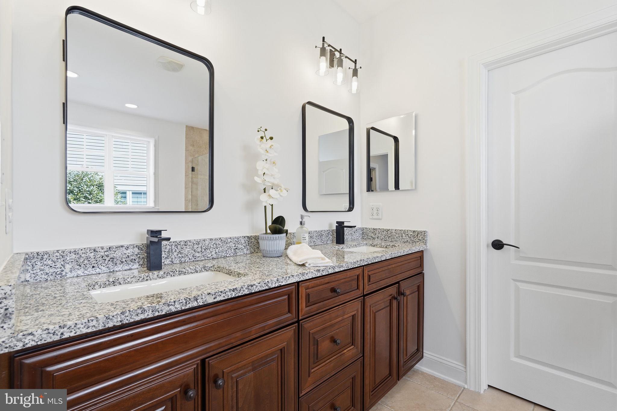 105 Turnstone Lane White Post, VA 22663 - Photo 20 of 77 a bathroom with a granite countertop sink double and mirror
