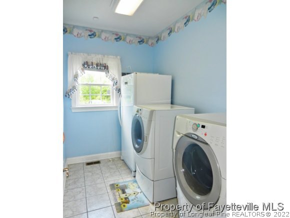 1059 McGougan Road Lumber Bridge, NC 28357 - Photo 19 of 25 a utility room with dryer and washer