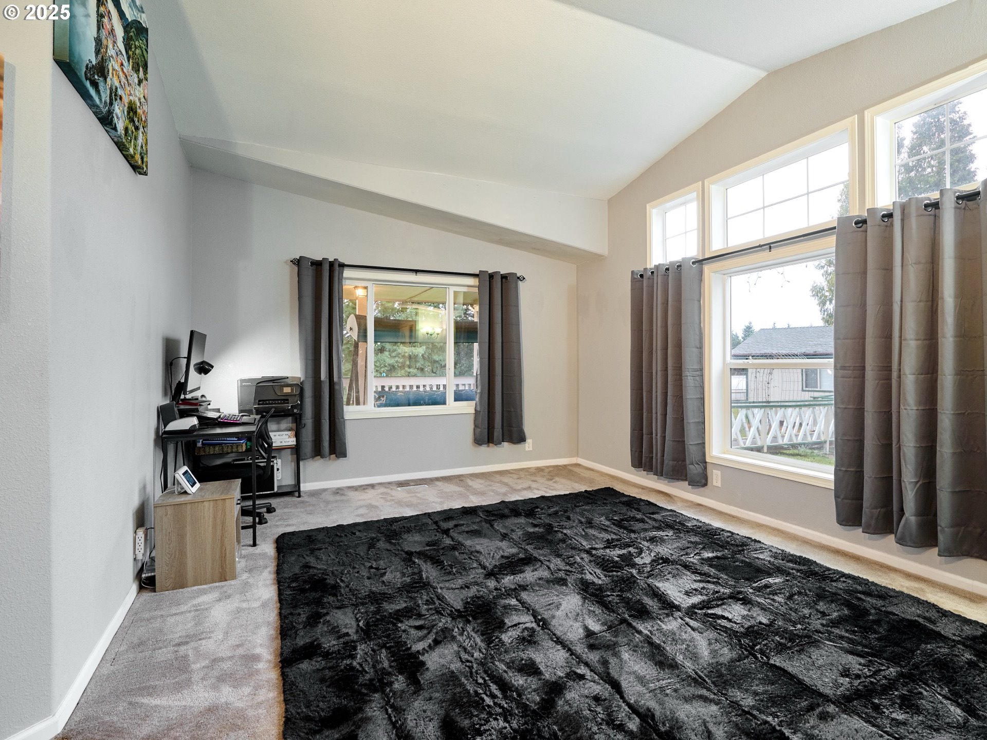 20788 Hazelnut Ridge Road Scotts Mills, OR 97375 - Photo 5 of 46 a living room with a large window and a rug