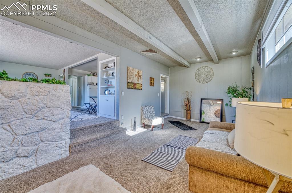 48 Duke Street Pueblo, CO 81005 - Photo 7 of 29 a living room with furniture and a fireplace