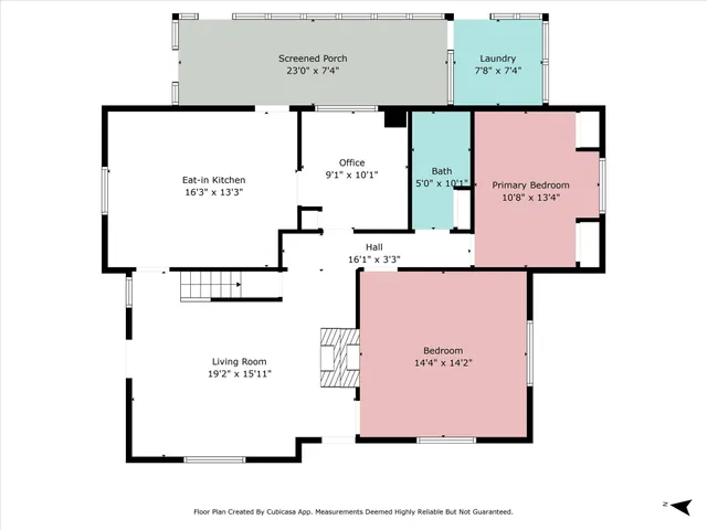 a picture of a bench in front of a building