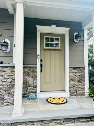 a view of a entryway of the house
