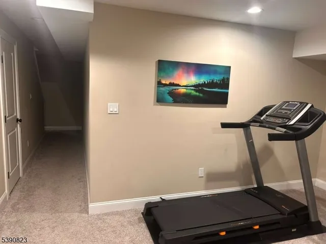 a room with furniture