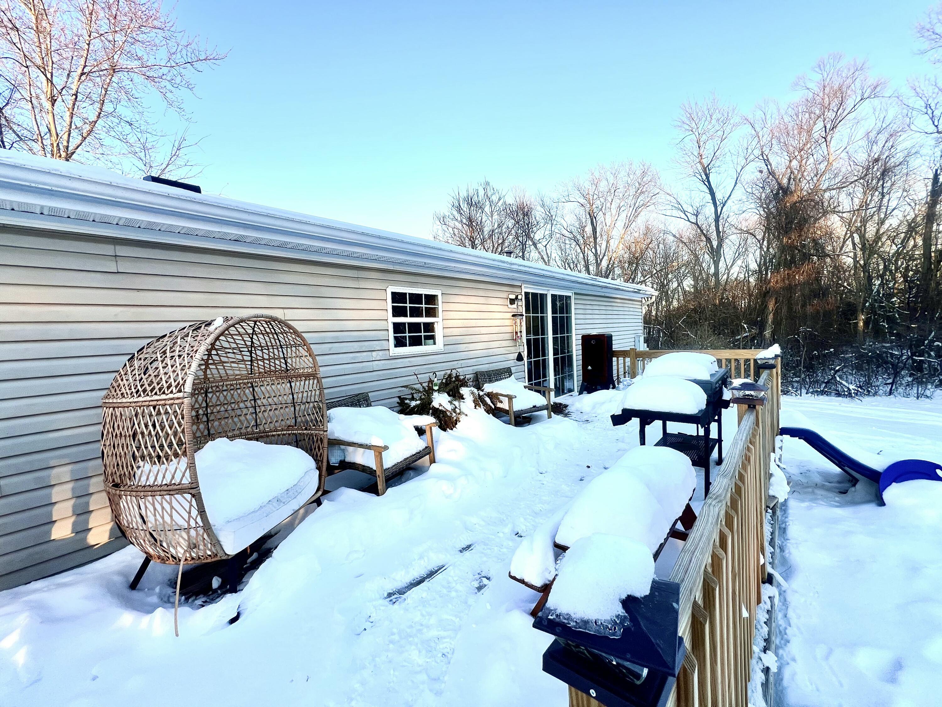 3665 Leslie Street North Judson, IN 46366 - Photo 2 of 39 a view of a patio in the backyard
