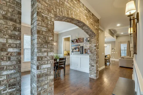 a view of livingroom with furniture and wooden floor