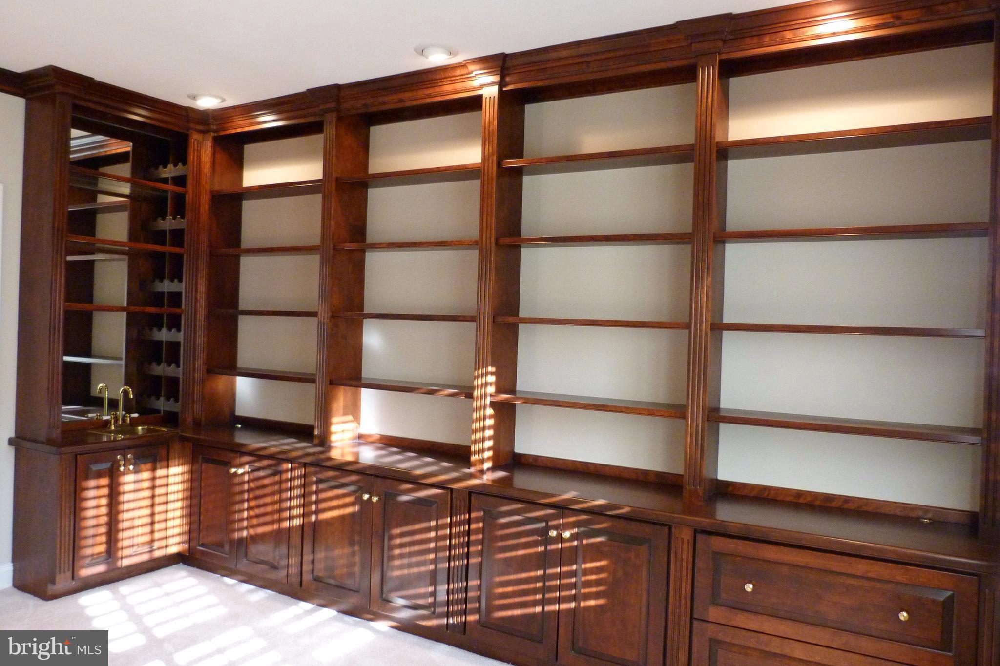 1716 Raleigh Hill Road Vienna, VA 22182 - Photo 11 of 30 Den/Study/Library - Built-Ins include Wet Bar