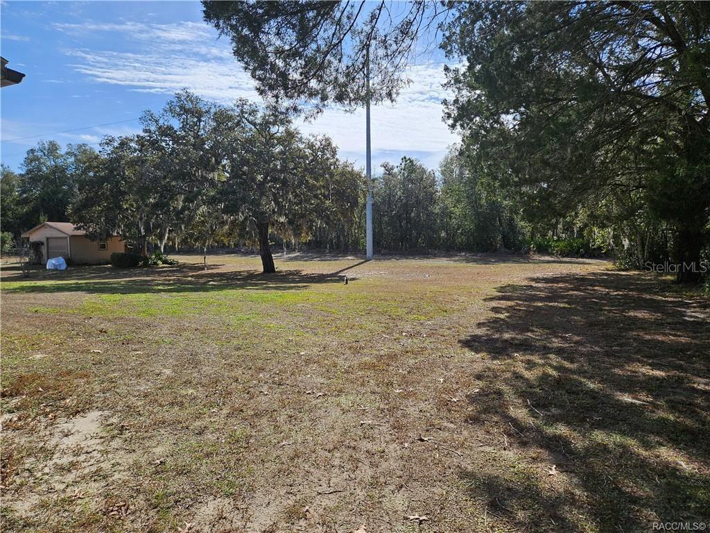 7370 West 7 Rivers Drive Crystal River, FL 34429 - Photo 18 of 22 a backyard of a house with lots of green space