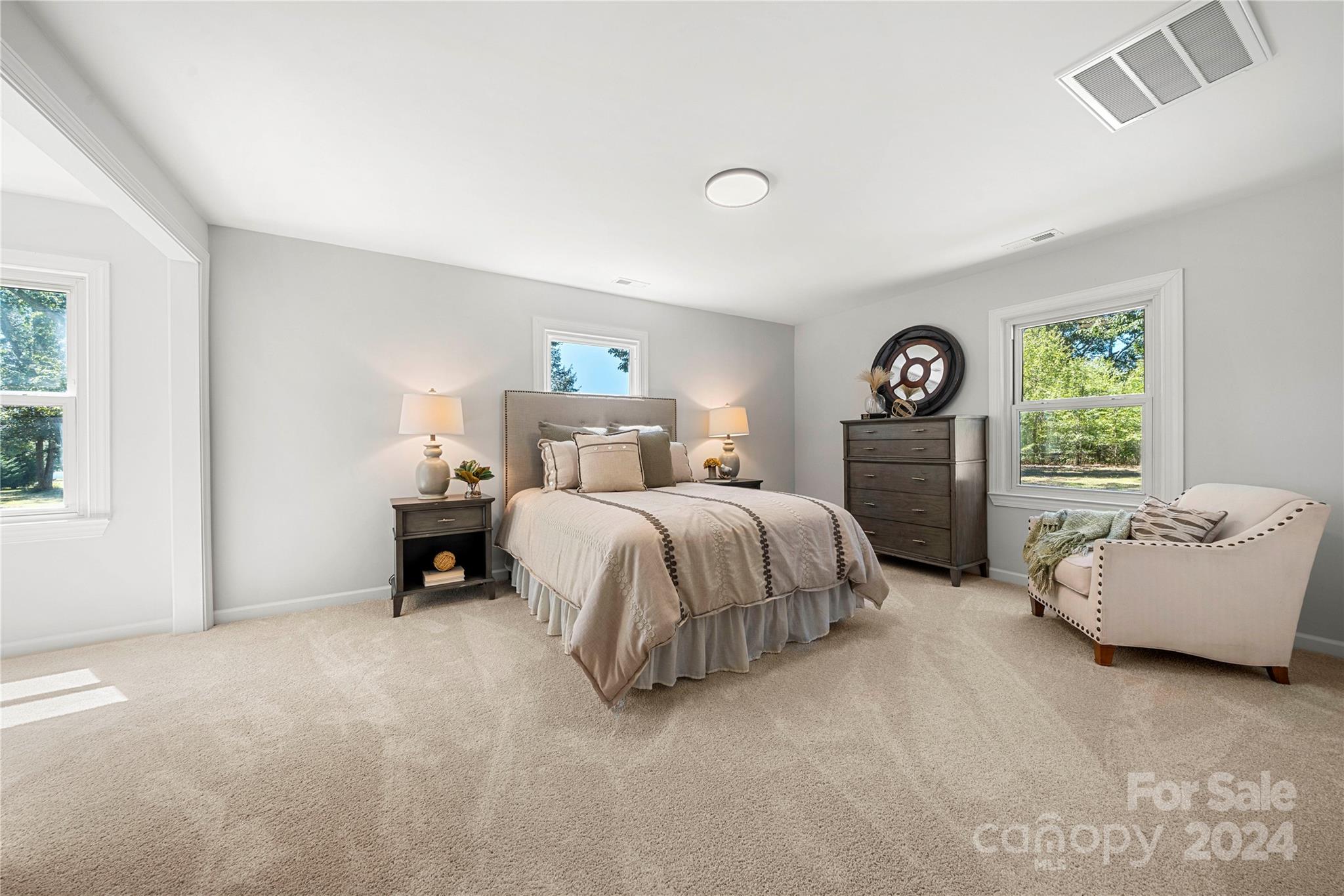 914 Margrace Road Kings Mountain, NC 28086 - Photo 21 of 36 a bedroom with a bed and a couch