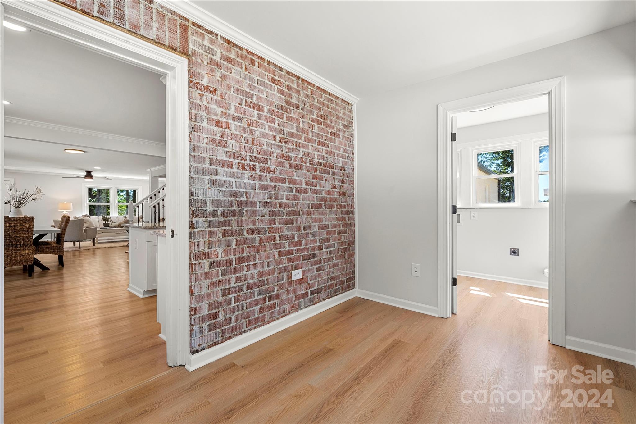 914 Margrace Road Kings Mountain, NC 28086 - Photo 27 of 36 a view of livingroom with hardwood floor and a ceiling fan