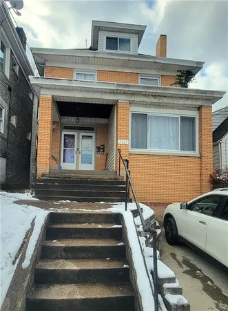 a view of a front door of a house