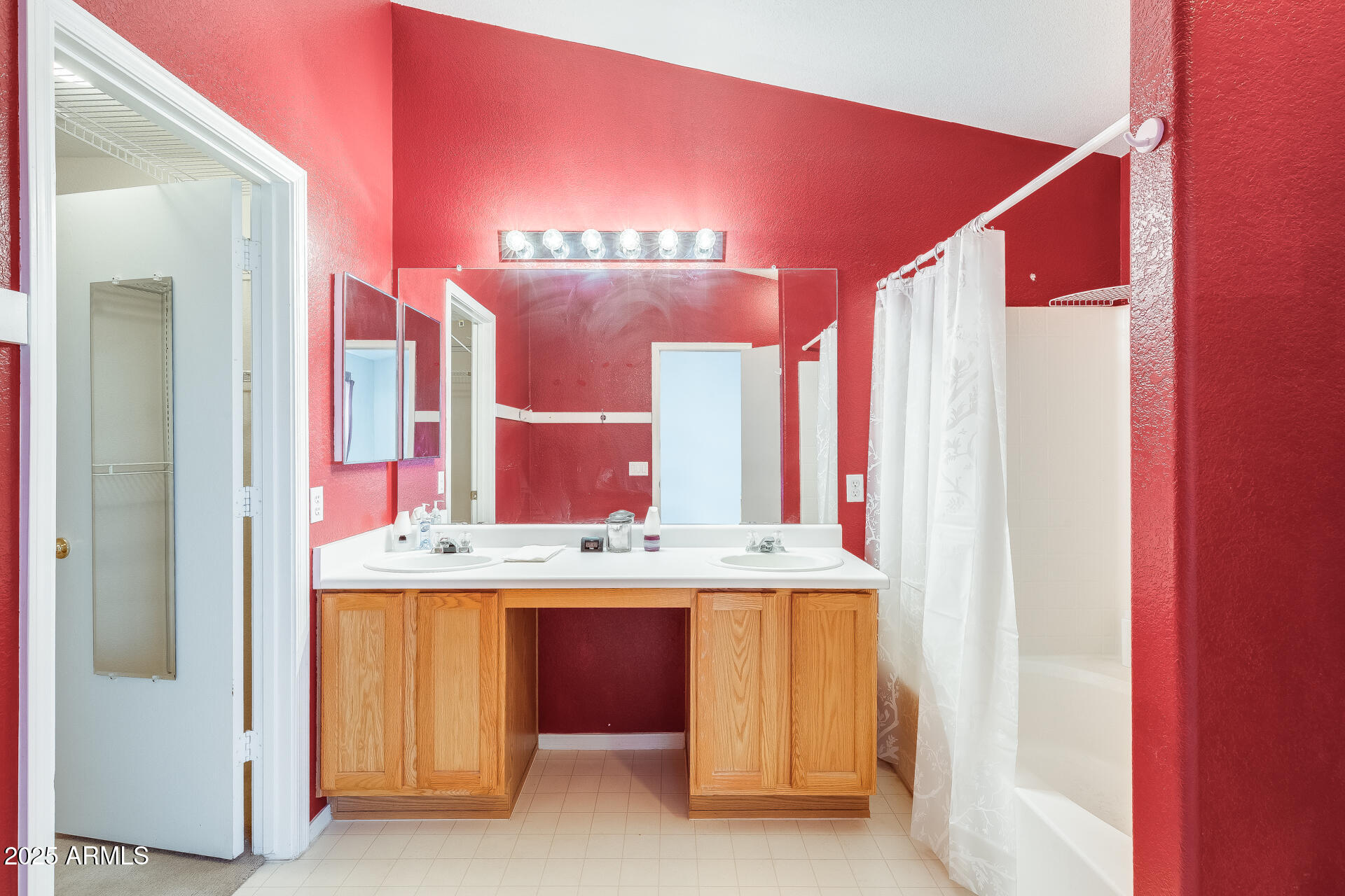 642 South Thunderbird Drive Apache Junction, AZ 85120 - Photo 23 of 53 a bathroom with a sink vanity and mirror