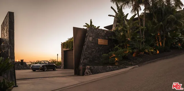 a car parked on the side of a street