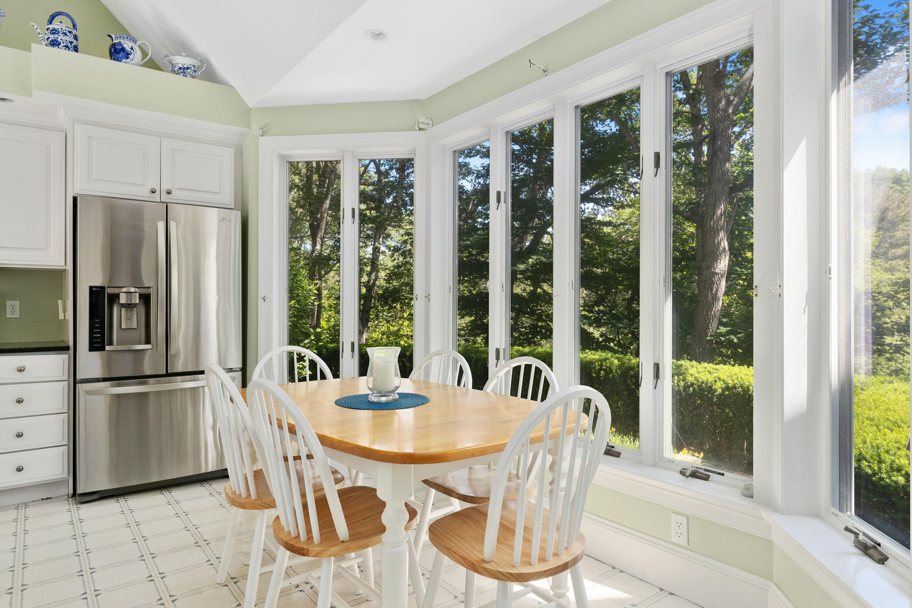 316 Wheeler Road Marstons Mills, MA 02648 - Photo 13 of 50 a view of a dining room with furniture window and outside view