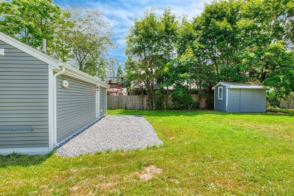 43 County Road East Freetown, MA 02717 - Photo 23 of 27 a view of a backyard with a garden