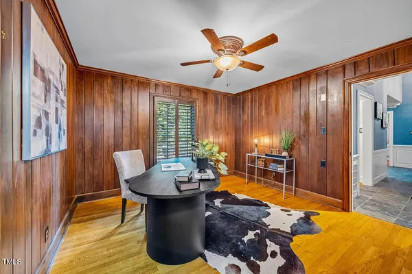 a outdoor living space with furniture and a fireplace