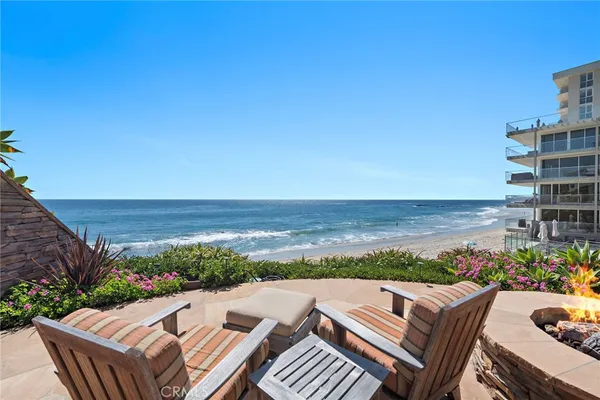 a view of beach and ocean